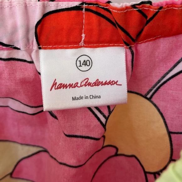 Hanna Andersson Big Floral Pillowcase Sundress Tie Ribbon Straps Girls Children - Picture 5 of 8